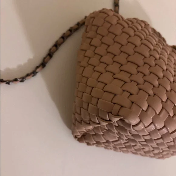 Woven Mini Tan Handbag Crossbody - Picture 3 of 5